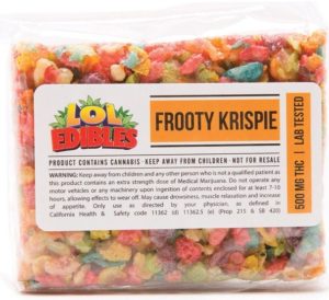 LOL Edibles krispy cereal bars