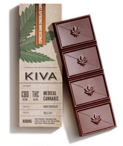 60 Dark Chocolate Espresso CBD Kiva Bar