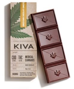 60 Dark Chocolate Espresso CBD Kiva Bar