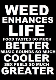 Marijuana Enhances Food, Music, and Sex