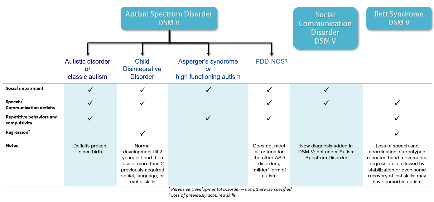 Autism spectrum and how its classified