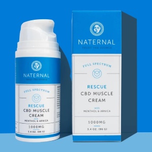 Naternal 1000mg CBD Muscle Cream