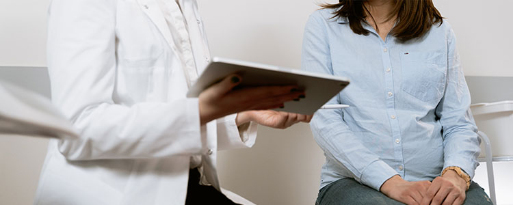 doctor talking to patient