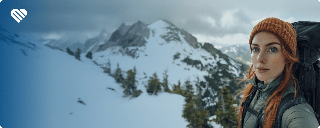California woman hiking after getting her medical card