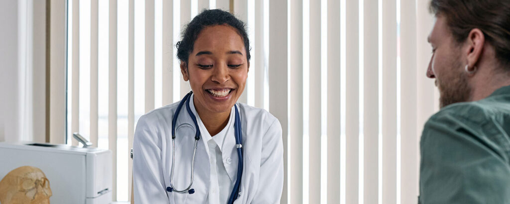 doctor discussing medical cannabis