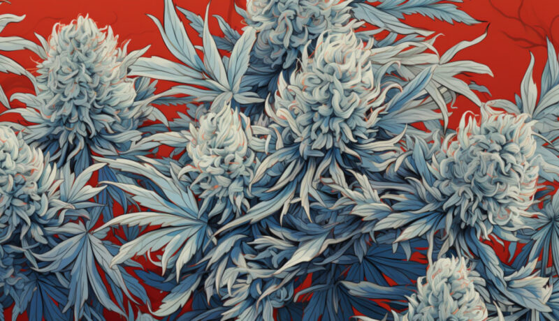 Trichomes on weed