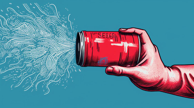 How does a sploof filter smoke?