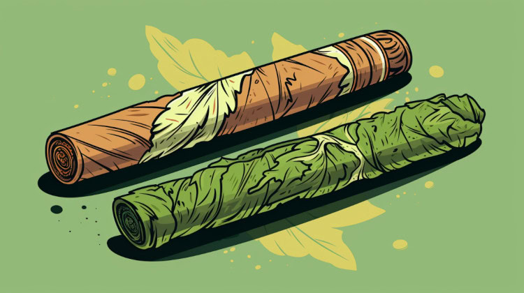 How is a weed cigar different from a blunt?