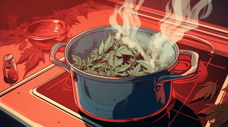 The lowest temperature to boil weed 