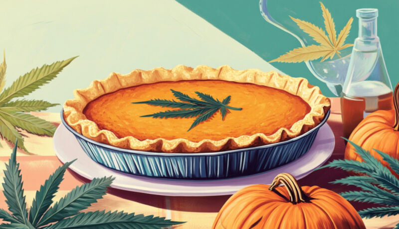 Cannabis infused pumpkin pie recipe