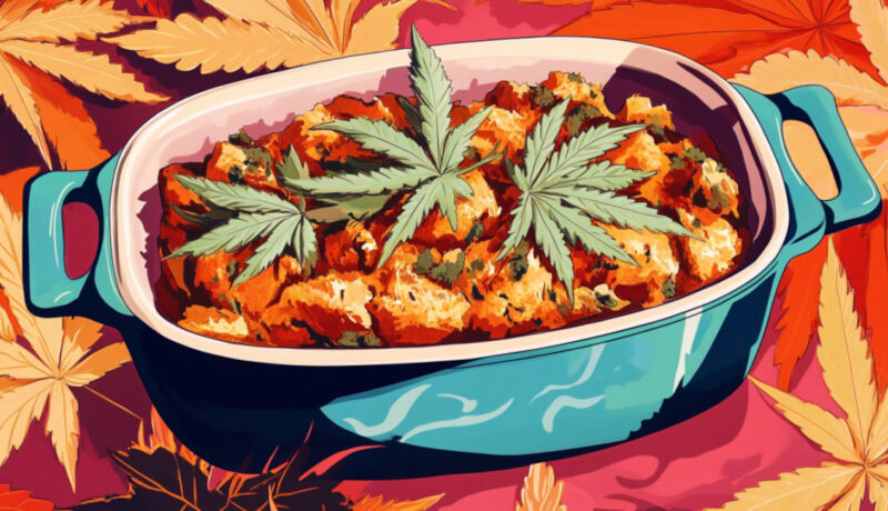 Cannabis infused Thanksgiving stuffing recipe