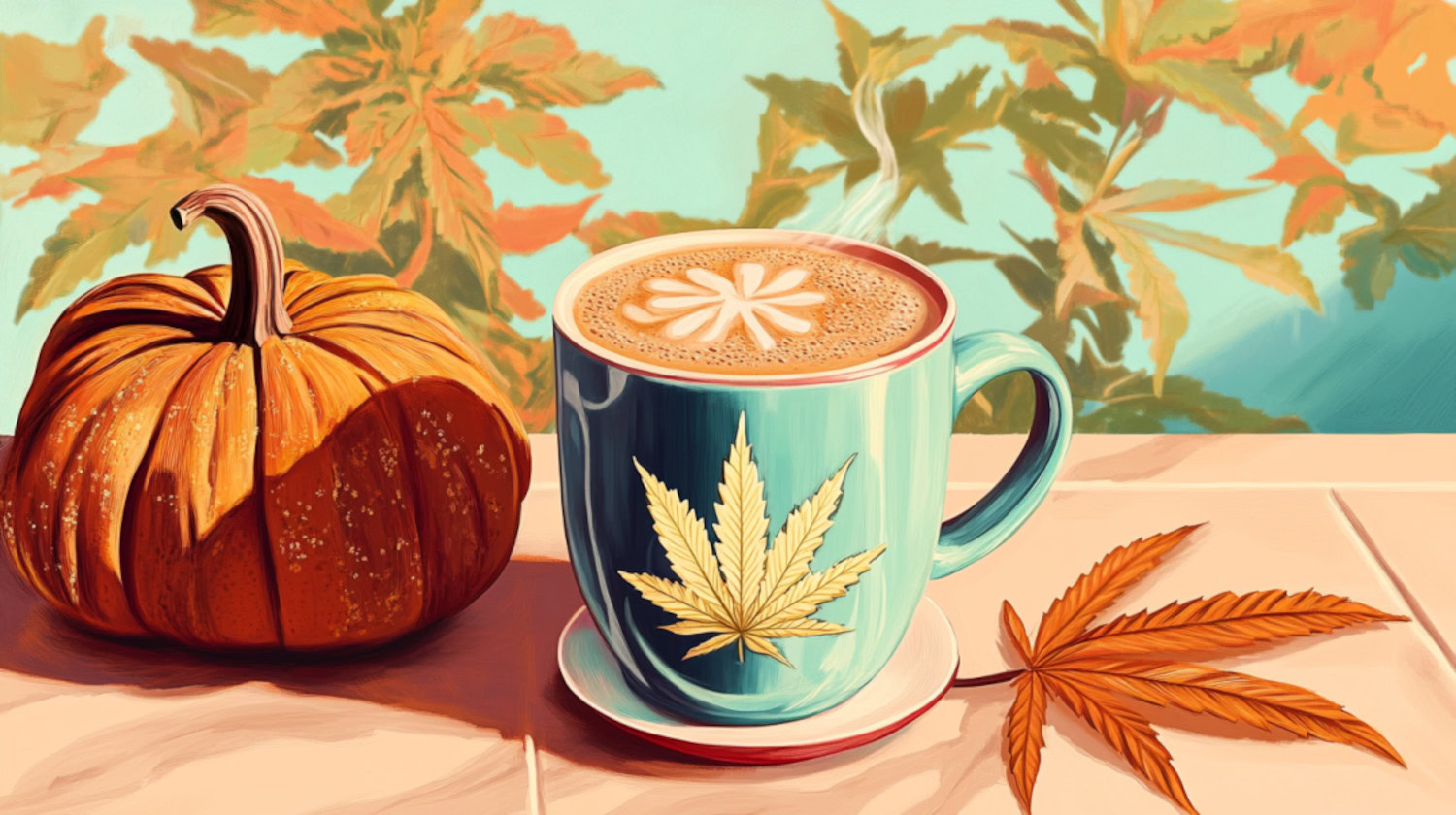 Cannabis infused pumpkin spice latte