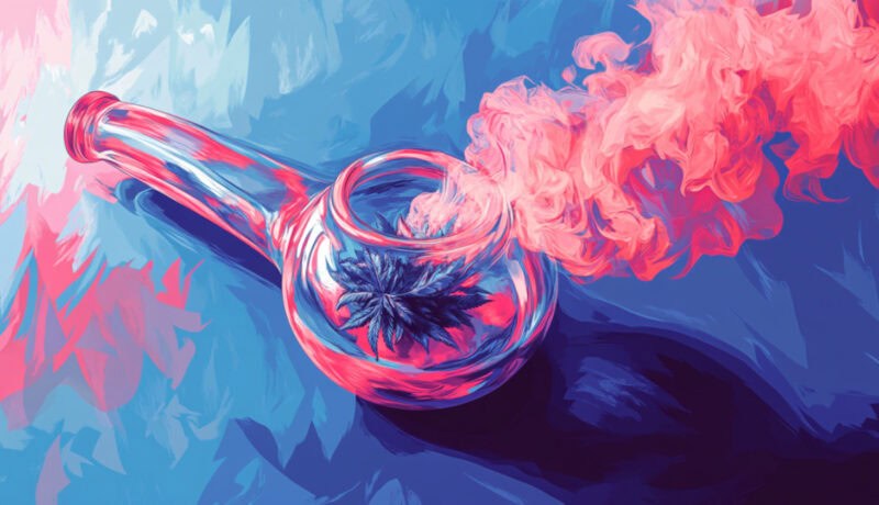 How to clean a glass pipe