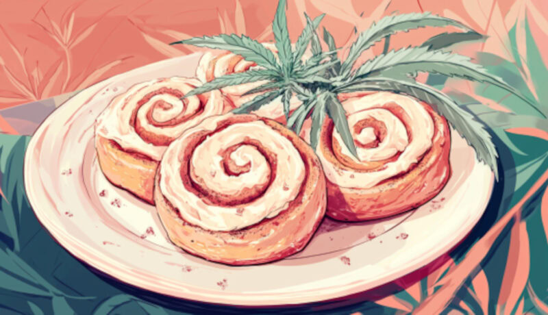 Cannabis Infused Cinnamon Rolls