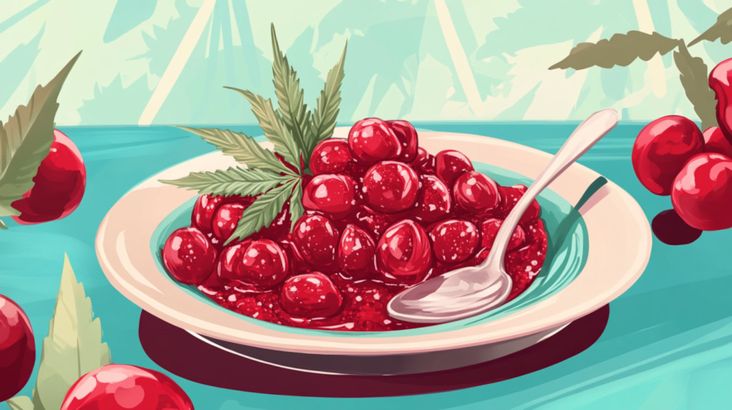 Cannabis infused cranberry sauce