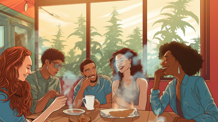 What kind of food is at a THC infused restaurant