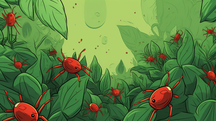 What causes spider mites on weed?