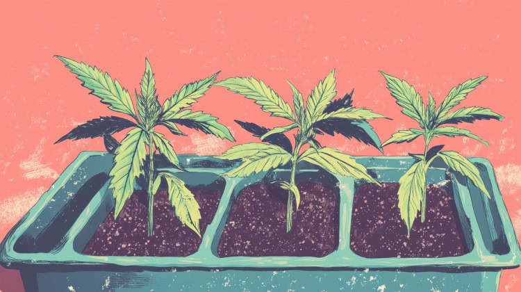 How long are cannabis plants considered cannabis seedlings?