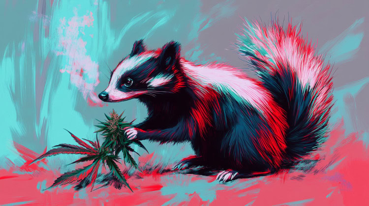 What are the effects of skunk strains?