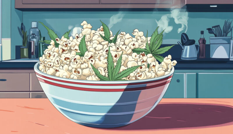 Weed popcorn recipe