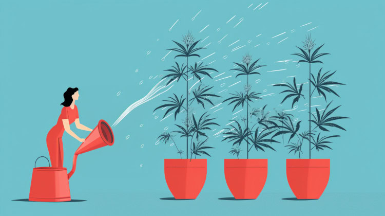 When does a male weed plant pollinate?