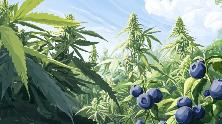 Main Terpenes in a Blueberry Strain