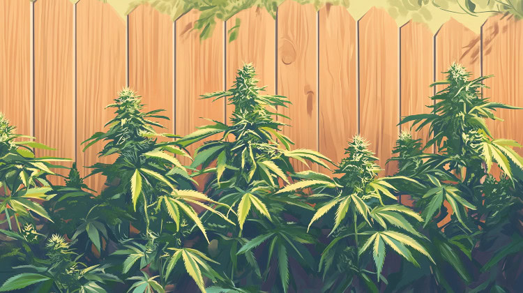 What counts as secure when growing weed outside?