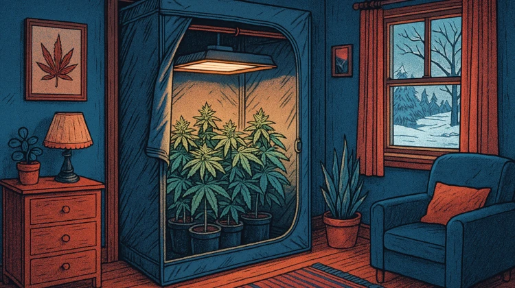 How to grow cannabis in winter indoors
