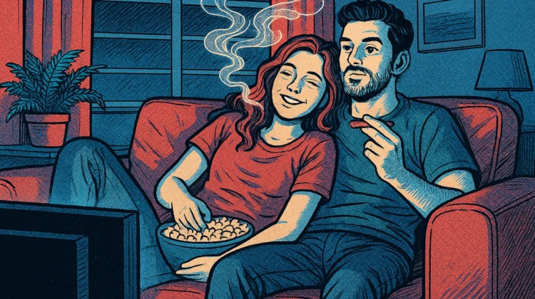 Cozy date night with cannabis