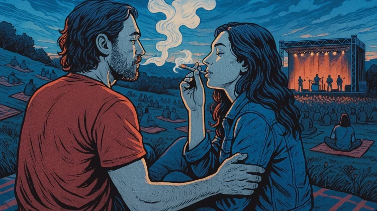 Entertainment date with cannabis