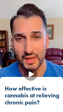 Dr. Niazi explaining how effective cannabis is at relieving chronic pain