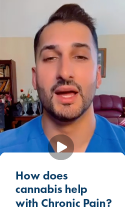 Dr. Niazi explaining how cannabis can help with chronic pain