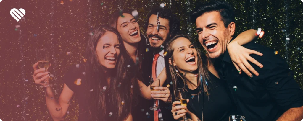 friends enjoying a non-alcoholic drink after consuming cannabis
