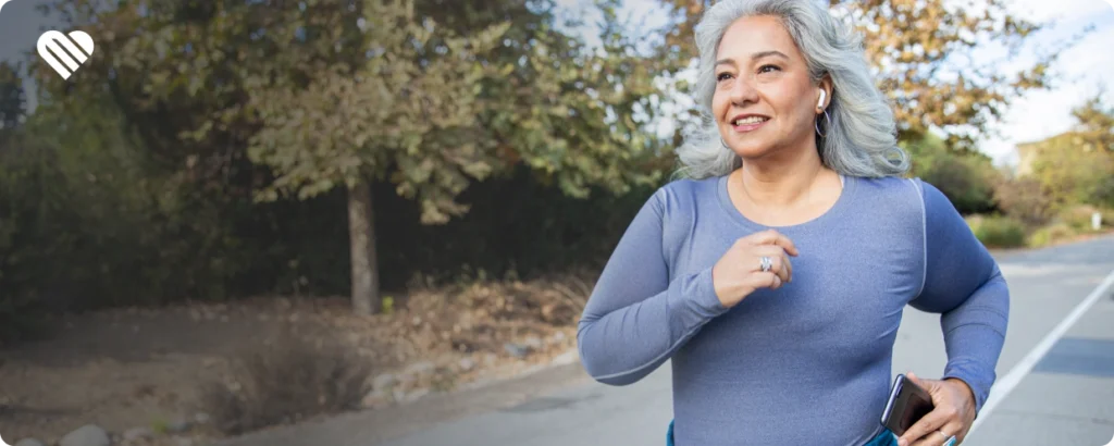 woman jogging on a bike path after consuming cannabis